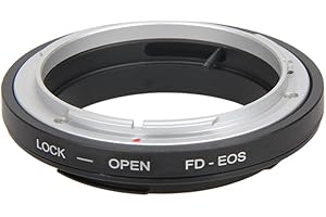 CRGANGZY Pierścień adaptera FD-EOS do obiektywu Canon FD do aparatu EF EOS kamera fotografia aparat fotograficzny materiały fotograficzne fotografia