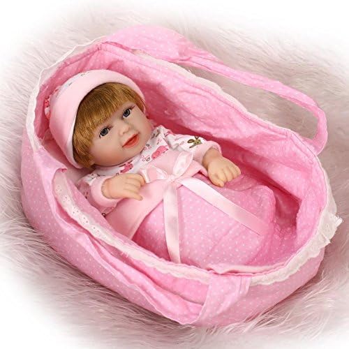 MaiDe Mini 10" Real Life Cute Newborn Baby Dolls Full Silicone Vinyl Full Body Washable
