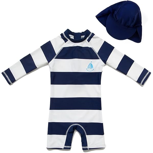 Costume Da Bagno Intero Maniche Lunghe WYTbaby Con Cappello - Protezione UV Per Bambini, 84% Poliestere - Foto 10