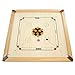 Price comparison product image Carrom Board Set by Synco 26" x 26", 8mm Thick Mango Plywood Playing Surface, Mango and Rosewood Reinforced Corners, Includes Coins, Striker and Powder- Perfect for Kids