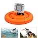 Produktbild D & F Multifunktionaler Gummi Schwimmende Pfanne Montieren für GoPro Campark AKASO Action Kamera, Schwimmauftrieb wasserdicht Fliegende Scheibe Hundetraining Spielzeug