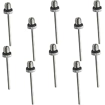 Ago Per Pompa A Sfera In Acciaio Inox, Con Fori Laterali, Per Palloni Calcio, Basket, Ecc. - Foto 5