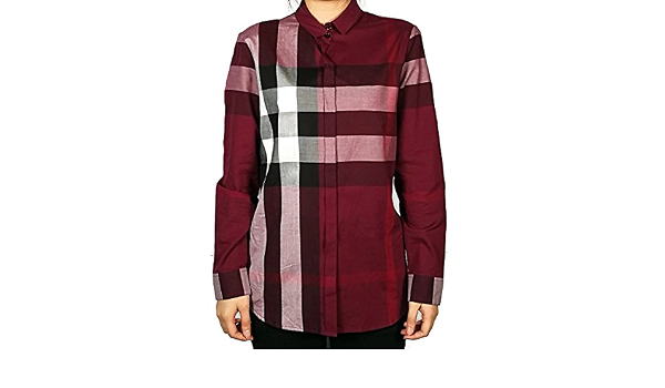 BURBERRY Women's Burgundy Red Long 