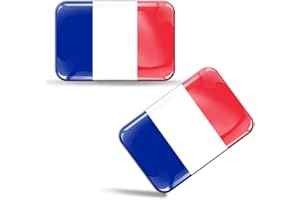 Biomar Labs® 2 x 3D Flexibles Autocollant Stickers National Drapeaux France Le Français France F 33