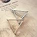 Triangle Hairpin Hair Clip Hair Accessories Korean Style Fashion Girl 2 Pcs- Silver + Golden