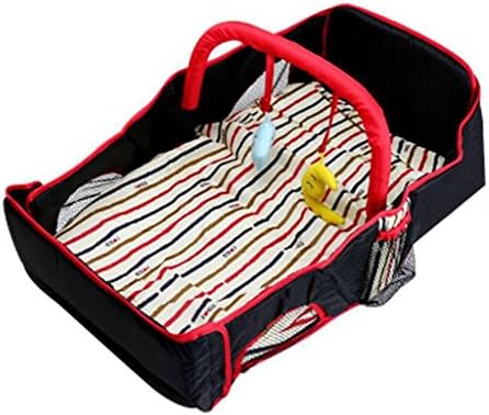 Portable crib Foldable crib Baby cot travel bed MultiColor-Size crib Comfortable crib , red