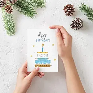 Happy Birthday Musical Greeting Card. Plays Tune Happy Birthday When Opened. Great for Friends, Wife, Husband, Relatives, Children, Parents