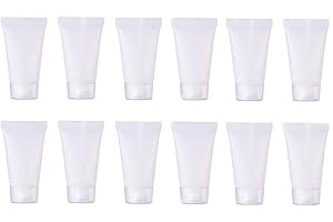 ERICOTRY 20 STÜCKE Klar Leere Nachfüllbare Kunststoff Soft Tubes Flasche Kosmetische Probe Flaschen Gläser Reise Make-Up Container