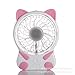 Produktbild Smallfan Tragbarer USB-Handventilator mit Miniventilator-Katze-Ventilator-Schreibtisch-sitzendem Silikon 134 * 100 * 43mm, Rosa