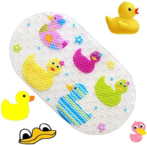 Anlass Kids Cartoon Non Slip Mats Mildew Resistant Non Slip Mats for Children Ducks