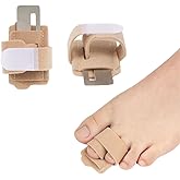 Anzailala 2pcs Hammer Toe Corrector for Women & Men, Reusable Fabric Hammer Toe Straightener for Broken Toes, Hammer Toe Spli