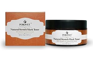 POKONUT Ayurvedic Stretch Mark Cream | Improves appearance of Fresh and Mature Stretch Marks | Infused with Hyaluronic Acid &