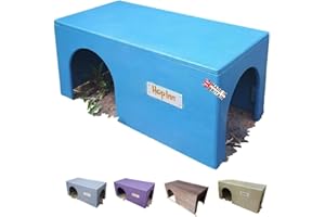 Hop Inn Guinea Pig House Hideaway Wooden (Mariner Blue) - 40 cm L x 20 cm W x 18.5 cm H - Readymade - Won't tip over - All Weather Pet Friendly Exterior Treatment