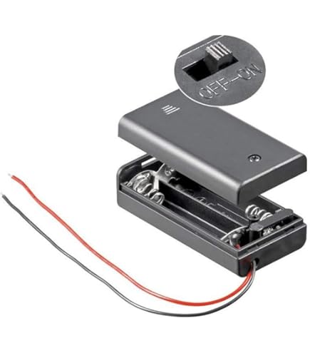 Goobay 12445 AA-Batteriehalter für 3x Mignon Batterien