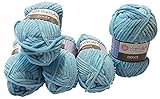 lana para bebes corte ingles Super Bulky 6. YarnArt Dolce Super Bulky - Ovillo de Lana para bebé (5 ovillos de 100 g, 500 g)