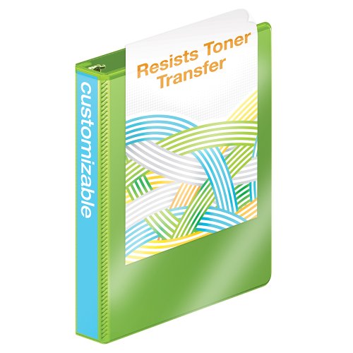 Wilson Jones - Carpeta de anillas en D con bisagra extra duradera, color Chartreuse 1 Binder