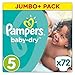 Produktbild Pampers Baby Dry Windeln, Gr. 5 (11-23 kg), Jumbo Plus Pack, 2er Pack (2 x 72 Stück)