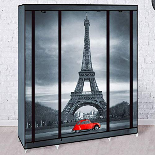 spécification IDMarket - Armoire de rangement Paris dressing penderie XXL tissu
