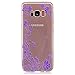 Produktbild Fanryn Schutzhülle / Cover / Case Bunte Muster Weich TPU Handy Hülle Durchsichtig Transparent Etui Cover Protective Shell Soft Schutzhülle Telefon Kasten für Samsung Galaxy S8 – Lila Blumen