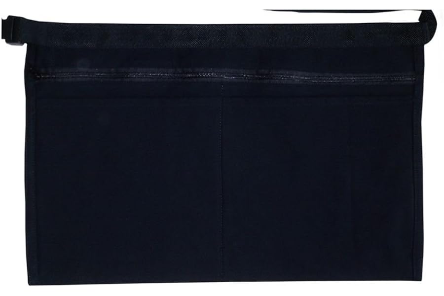 Coloured Denim 4 Pocket Market Trader Money Belt - Black