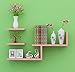 Produktbild CGN Wand-Trennwand Rahmen Regal Schrank Bücherregal Wohnzimmer Lagerung Rack Balkon Schlafzimmer Küche Incorporated Regal Wand Hängende Zubehör Hängende Schrank Regal Multifunktion ( Farbe : #2 )
