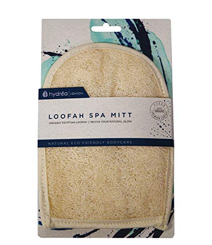 Hydrea London Natural Organic Egyptian Loofah Exfoliating Bath Mitt LMT1 by Hydrea London