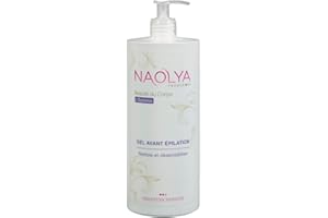 NAOLYA FRANCE… Naolya Gel Avant Epilation - Texture fondante qui ne colle pas, parfum mentholé - flacon 1L