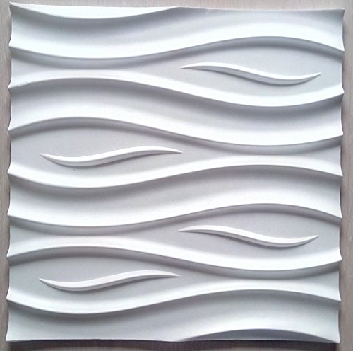 Nuovo Pannelli Decoartivi Interni da Muro 3D - Poster Muro 3D - Rivestimento Pareti 3D Premium 600 x 600 mm (Pacco 8 pz / 2,88 mq)