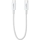 Amazon Basics - Verbindungskabel, USB Typ C auf USB Typ C, USB 2.0, 15,2 cm, Weiß