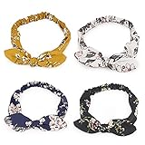 Bonitas y elegantes: las diademas con nudos tienen una variedad de patrones (punto, rayado, lattico, floral o notas musicales, etc.). Para elegir, el mejor estilo único para ti (estilo vintage, estilo fresco, estilo campus, boho o coreano, etc.).
