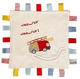 Slumbersac SlumberTag Baby Comforter Blanket (30 x 30 cm, Fire Engine)