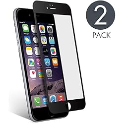 aiMaKE Protector de Pantalla Compatible con iPhone 6 /iPhone 6s , 3D Pantalla Completa Cristal Templado Pantalla protectora Anti Blu Ray,cubre la pantalla completa perfectamente para iPhone 6s Negro