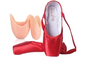 ZESLIV Ballettschuhe für Mädchen Kinder Damen Satin Spitzenschuhe Tanzschuhe Ballettschläppchen