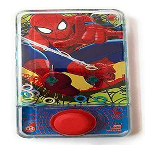SIDRITZ.CLUB Ring Toss Water Game for Kids Spiderman And Mix Characters Water Console Handheld 3 Pcs Game Toy for Kids/Children/Boys Water Video Game for Kids | Water Plastic Toy (Single Button / Spiderman)