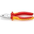 Knipex Combination Pliers chrome-plated, insulated with multi-component grips, VDE-tested 200 mm 03 06 200