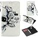 Produktbild HUAWEI HONOR 7A Hülle, HUAWEI HONOR 7A Schutzhülle, HUAWEI HONOR 7A cover Alfort Lederhülle Design Dual Use Flip Hülle Cover Schale Book Type PU Leder + PC Hülle Innere Magnetverschluss Flip Case Wallet Case für HUAWEI HONOR 7A Smartphone Ledercase Tasche Taschen Schalen Handytasche mit Standfunktion und Kartenfächer ( Schwarz und Weiß )
