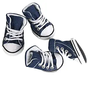 Pet Dog Shoes Boots Sneakers (Blue)