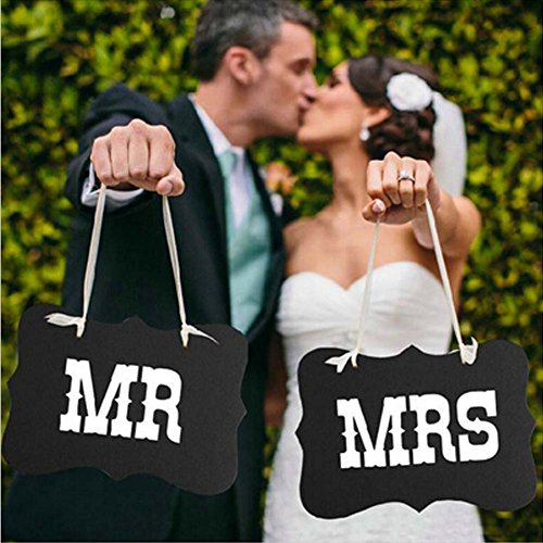 SwirlColor 1set "Mr & Mrs" Letter Garland Banner Hochzeit Dekoration