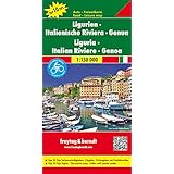 Ligurien - Italienische Riviera - Genua, Autokarte 1:150.000, Top 10 Tips (freytag & berndt Auto + Freizeitkarten)