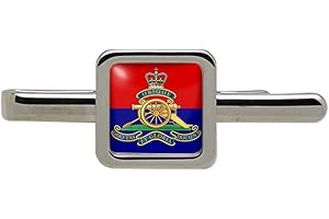 Giftshop UK Royal Artillery, British Army Square Tie Clip