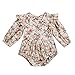 Produktbild Shopaholic0709 Neugeborene Kleidung, Baby Mädchen Langärmelige gebrochene Blumendruck-Fliegenärmel (6M-24M Beige)