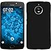 Price comparison product image PhoneNatic Hardcase compatible with Lenovo Moto E4 Plus (EU Version) - rubberized black Cover + protective foils