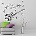 Hotportgift Guitar Inspiring Quote "Music Is My Life" Wall Sticker For Room Decal