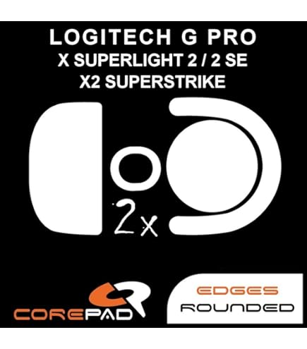 SensoryBoost FPS Glides (set van 2), compatibel met Logitech G502 Lightspeed – ultra precies, meer controle, zelfpolijstend – PTFE – vervangende muisvoetjes/skates – gaming Accessoire