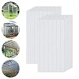 【Amplio uso】Los paneles de policarbonato son ideales para diferentes aplicaciones como invernaderos, techos de oficina, cubiertas de piscina, intercambio de ventanas, luces superiores, tejados, garajes y jardines de invierno.