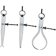 JAIBROS Spring caliper inside outside divider 8 inch set of 3 types