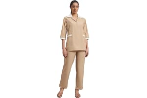 Women's Housemaid Uniform | Maid & Nanny Dress Set for Daily Use | Premium Cotton Fabric, Full Sleeves, 2 Pockets | Regular Fit Workwear for Maids & House Helpers