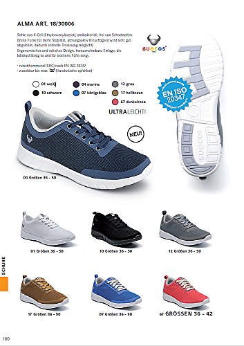 Leiber Berufsschuhe Suecos „Alma“ | Antibakteriell | Gastronomie-, Medizin-, und Pflegeschuhe | Sneaker | Atmungsaktiv | Rutschhemmend | Ultraleicht - 3
