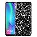 Produktbild HiChili Hülle für Samsung Galaxy A40 Glitzer Handyhülle Strass Diamant Bling Schutzhülle Luxus Ultra Dünn Anti-Scratch Kratzfest Hart PC Tasche 360 grad Protective Case Cover Damen Mädchen, Schwarz
