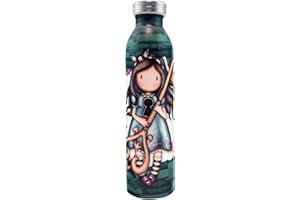 Safta 1103GJ07 Bottiglia Metallica 600ml Gorjuss Curiosity Unisex Bambini, Multicolore, M, multicolore, M